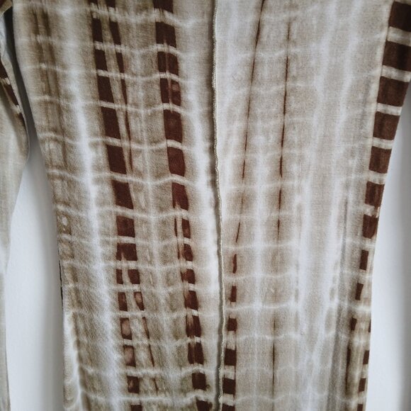 Princess Polly- Bodycon- Mini Tie Dye Dress- Darker Green and Brown- Size 4 - Picture 6 of 8